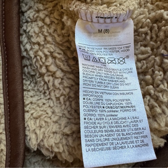 Old Navy Sherpa Hooded Utility Jacket Flap-Pocket Boys size 8 - Picture 5 of 5